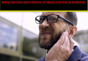 LE PORT DE BOUCHONS D'OREILLE PEUT ENTRAINER UNE ACCUMULATION DE CERUMEN, PROVOQUANT DES DEMANGEAISONS ET UNE GENE DANS L'OREILLE.