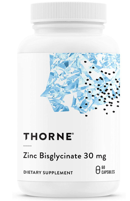 THORNE BISGLYCINATE DE ZINC 30 MG   COMPOSANT  POUR  ELIMINER L’OXYDE DE GRAPHENE