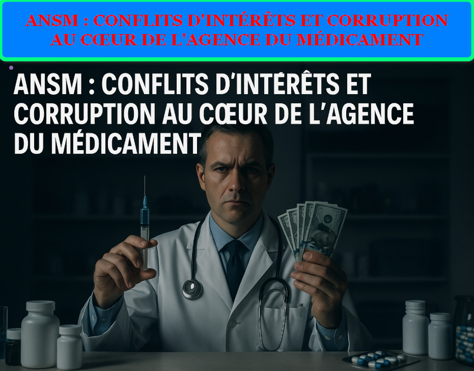 ANSM CONFLITS D'INTÉRÊTS ET CORRUPTION AU CŒUR DE L'AGENCE DU MÉDICAMENT