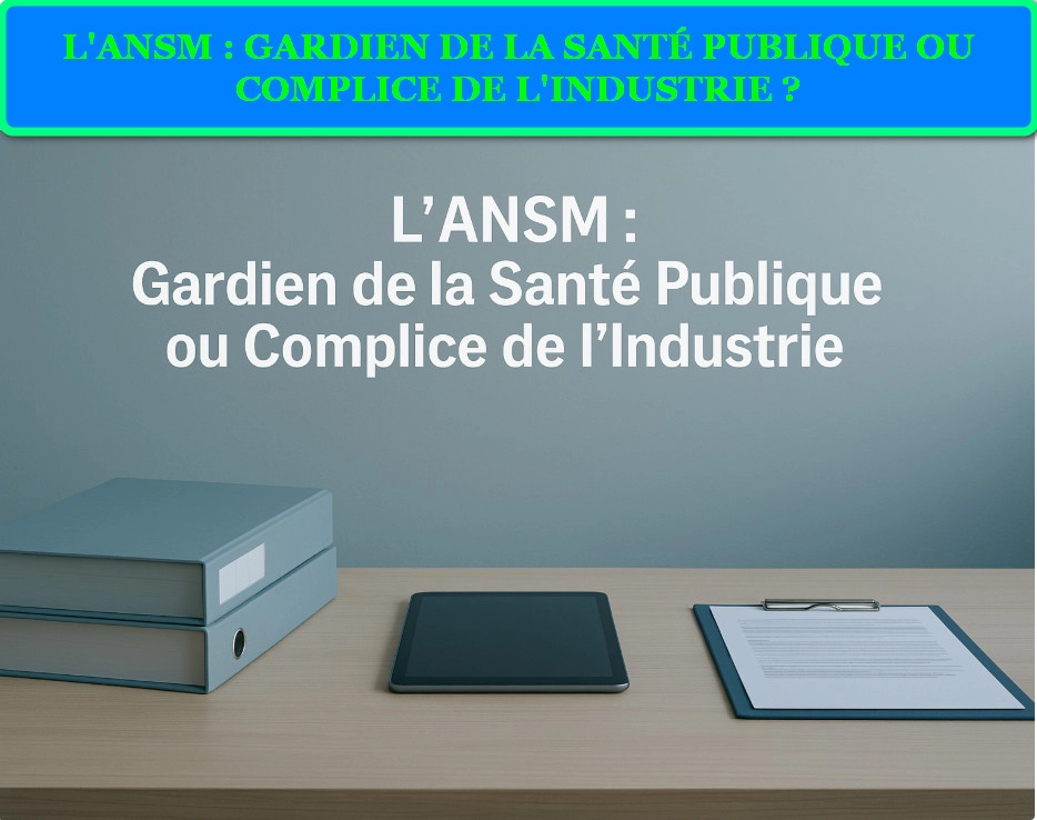 ANSM GARDIEN DE LA SANTÉ PUBLIQUE OU COMPLICE DE L'INDUSTRIE.