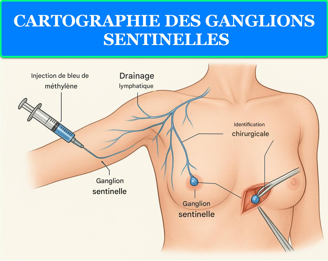 CARTOGRAPHIE DES GANGLIONS SENTINELLES